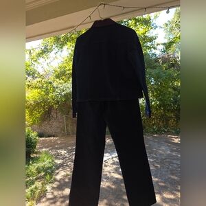 Baccini Blue Denim Jacket with Red Stitching